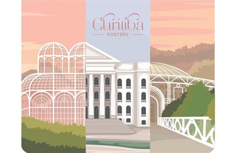 Curitiba Posters On Behance Tourist Landscape Poster