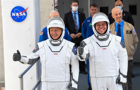 Nasa Astronauts Bob Behnken Doug Hurley Halfway Through Spacex Mission The Washington Post