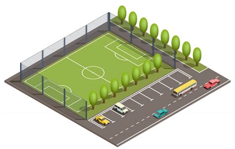 Vetores e ilustrações de Campo de futebol 3d para download gratuito | Freepik