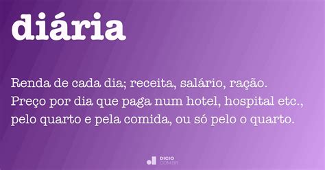 O Que Significa Diária