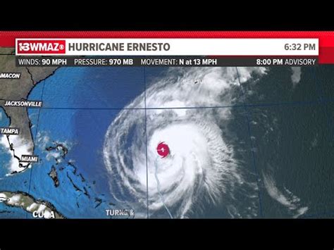 Tropics Update Ernesto Nearing Category 2 Strength YouTube