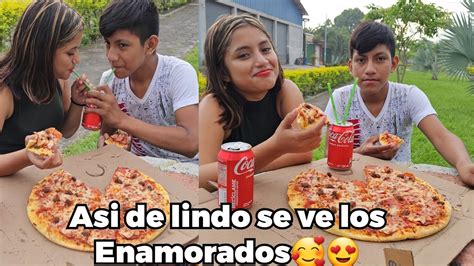 Asi Disfruto Chepito Y Yasmin Su Pizzayasmin Queda Mas Enamorada Que