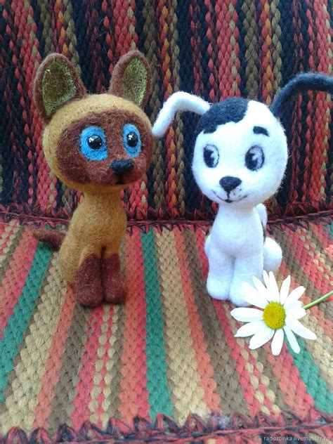 Щенок ( собака) Шарик и Гав герой мультфильма ссср, валяная ирушка в ...