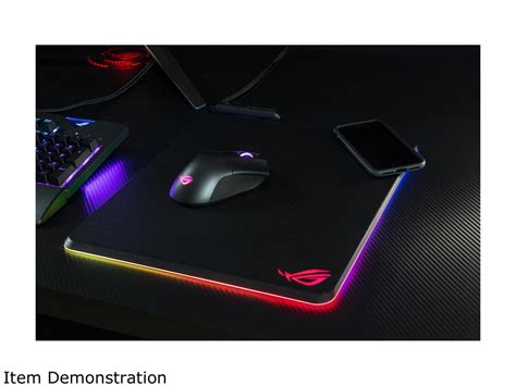 Asus Rog Balteus Qi Vertical Gaming Mouse Pad With Wireless Qi Charging