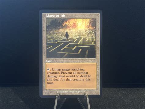 Maze Of Ith Vintage Style Custom Mtg Proxy Card You Collect