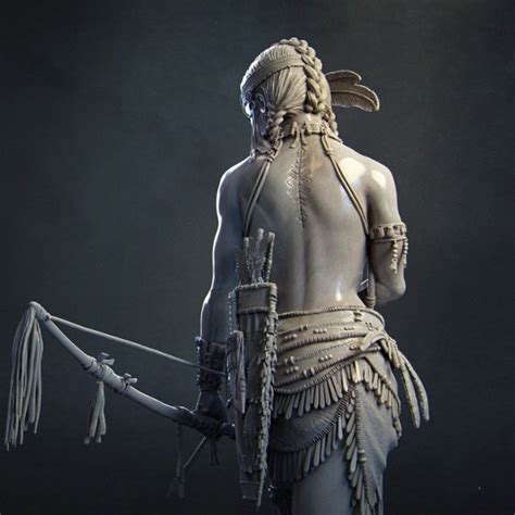 3d Native American Woman Model 3d Stl File For 3d Printer Etsy Australia