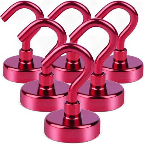 Buy DIYMAG Magnetic Hooks, 25Lbs Strong Heavy Duty Cruise Magnet S-Hooks for Classroom, Fridge ...