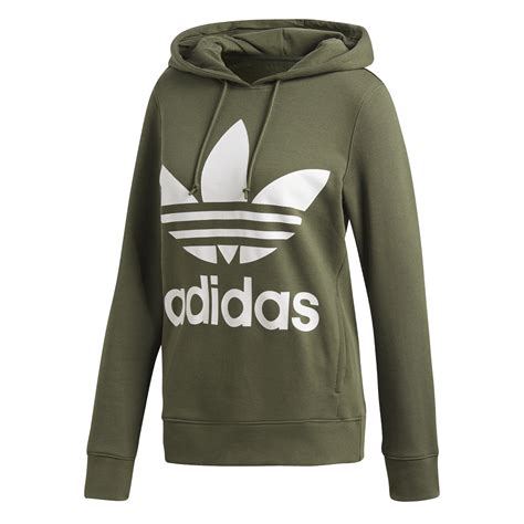 Adidas Original Trefoil Hoodie Sweat W Base Green