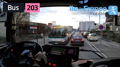 Bus 203 RATP Neuilly Sur Marne Bougainville Neuilly Plaisance RER