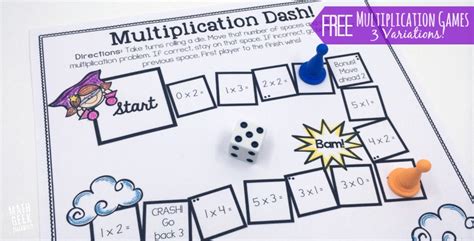 Easy, Low Prep Printable Multiplication Games! {FREE}