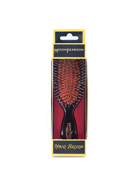 Mason Pearson Pocket Bristle Nylon Hairbrush Dark Ruby Fenwick