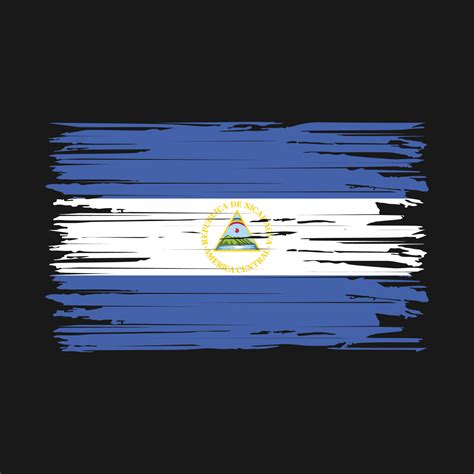 Nicaragua Flag Brush Strokes 20166219 Vector Art at Vecteezy