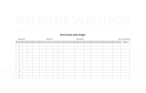 Free Sales Ledger Templates For Google Sheets And Microsoft Excel - Slidesdocs