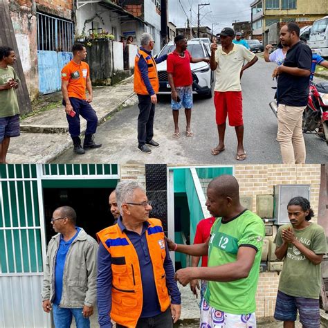 Prefeito Vice Prefeito e Defesa Civil fazem visita técnica em áreas