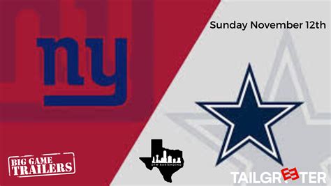 Tailgreeter - Dallas Cowboys vs New York Giants