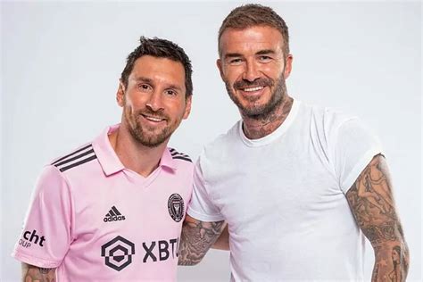 Mls Lionel Messi Recibe Bienvenida De David Beckham Y