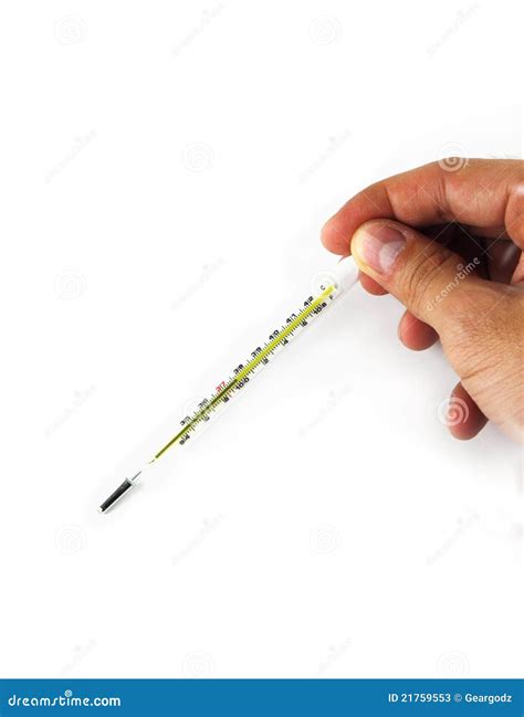 Thermometer showing fever stock image. Image of medicine - 21759553