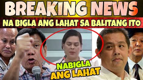 Biglaang Utos Breaking News Just In Grabe Matindi To Vp Sara