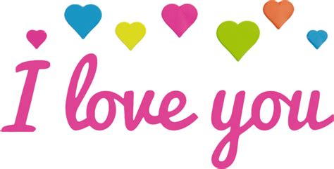 I Love You Png Words Download