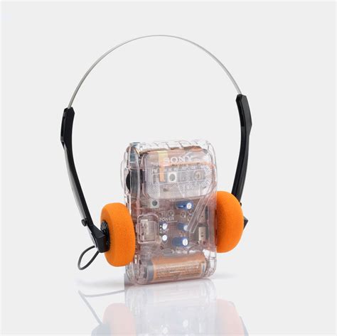 Sony Walkman Clear Transparent Amfm Portable Prison Radio Retrospekt