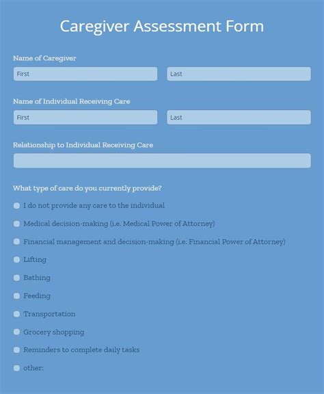 Home Care Evaluation Assessment Templates