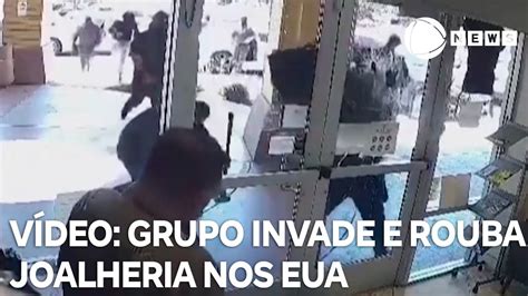 Grupo 20 Pessoas Invade E Rouba Joalheria Cinco Pessoas Foram