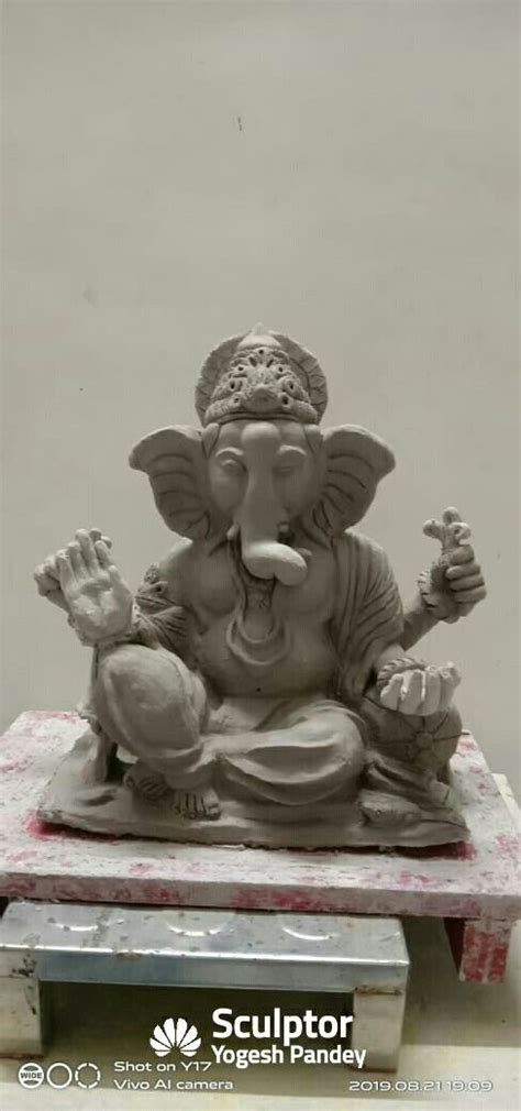 Eco Ganesh Shadu Clay Idol Eco Friendly Ganpati Idol Buddha Statue