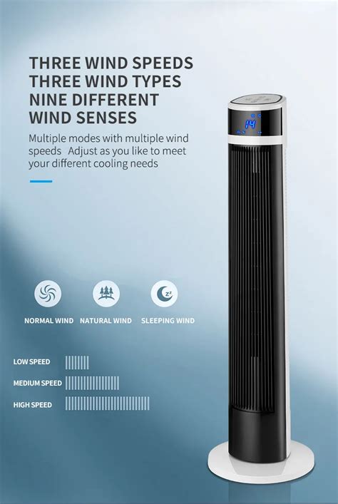 Башенный вентилятор, напольный вентилятор, бесшумный вертикальный ...