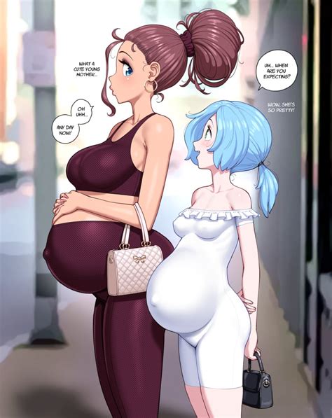 Rule 34 2girls Alien Pregnancy Asking A Question Bag Belly Belly