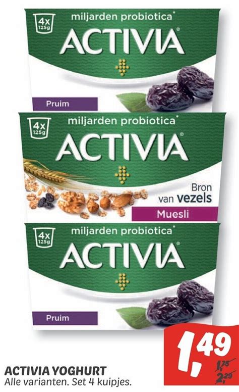 Activia Yoghurt 4 Kuipjes Aanbieding Bij Dekamarkt