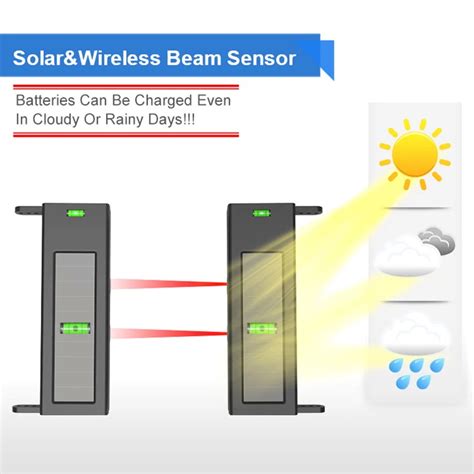 B Solar Powered Wireless Perimeter Laser Beams