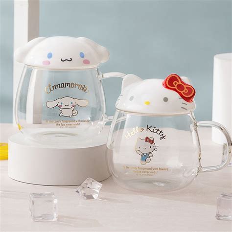 Kawaii Hello Kitty And Cinnamoroll Glass 4 Hello Kitty My Melody Hello Kitty Items Sanrio Room