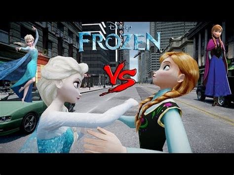 Anna vs Elsa - (Frozen) Arendelle - Epic Princesses fight - Grand Theft Auto - Frozen video - Fanpop