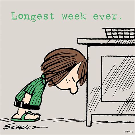 Longest Week Ever The Peanuts Gang Pinterest Peanuts Snoopy