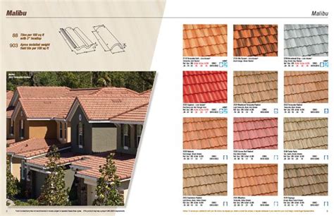 Flat Tile Roof Color Chart