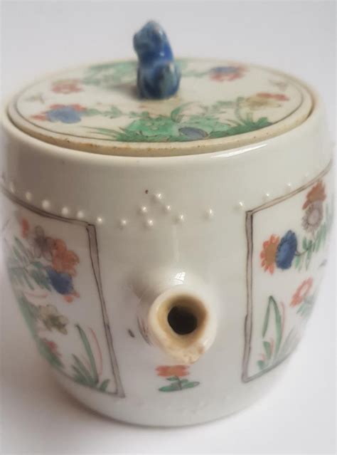 Proantic Théière En Porcelaine Chinoise Famille Verte Kangxi c 1700