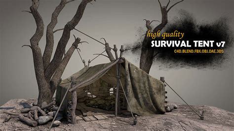 Survival Tent V7 3d Model Cgtrader