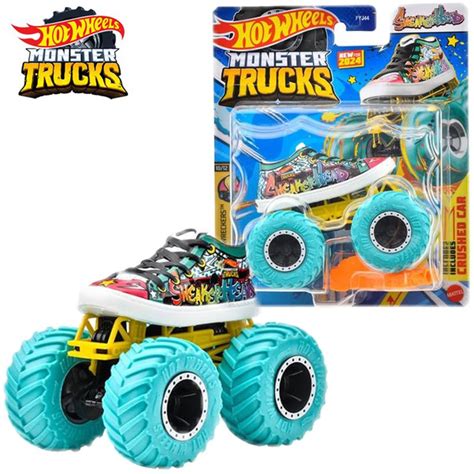 Машинка Mattel Hot Wheels Monster Trucks Монстр трак FYJ44 Sneakerhead купить на OZON по низкой