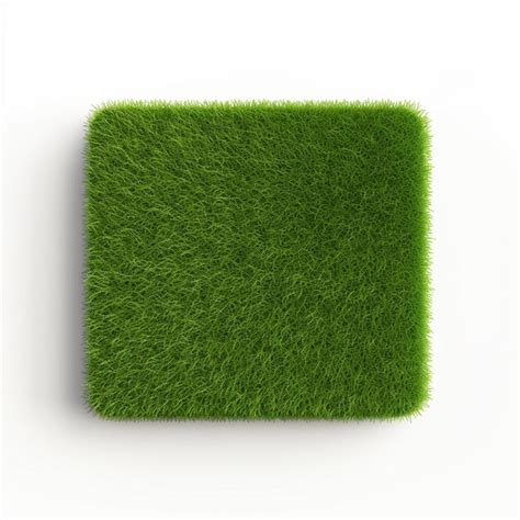 Premium Photo A Squared Surface Patch Covered With Green Grass