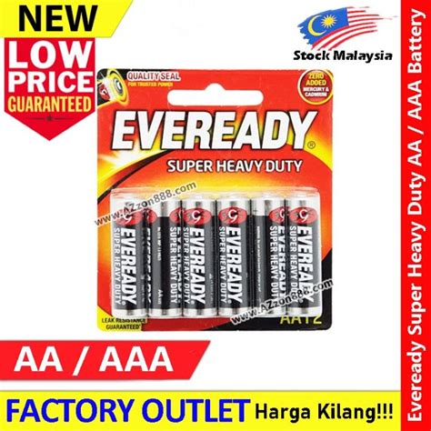 Eveready Super Heavy Duty 1 5V AA AAA 1215 1212 Black Eveready