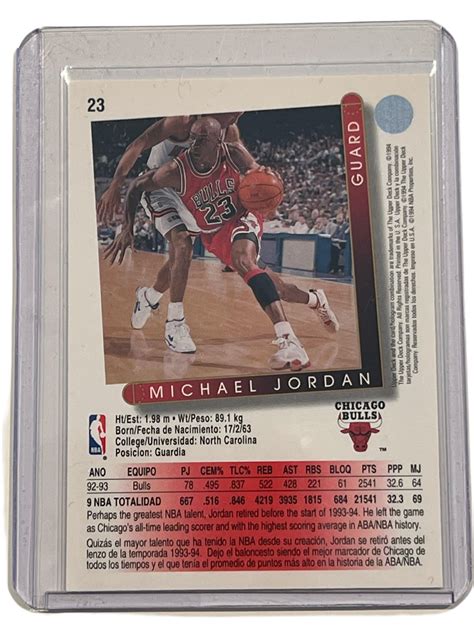 Michael Jordan Upper Deck 93-94 Card No. 23 Mint Condition Original - Etsy
