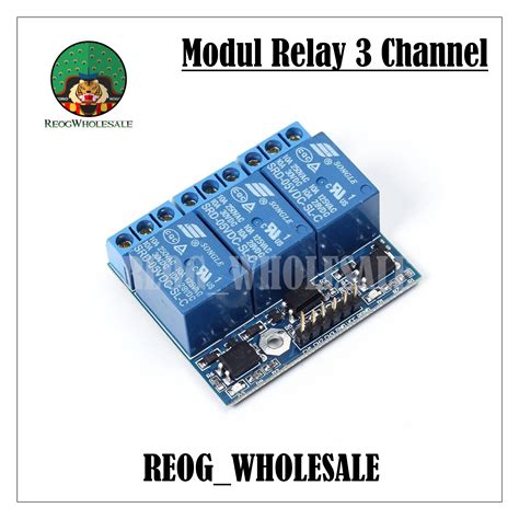 Modul Relay 3 Channel Dengan Isolation Optocoupler Isolation 33v 5v