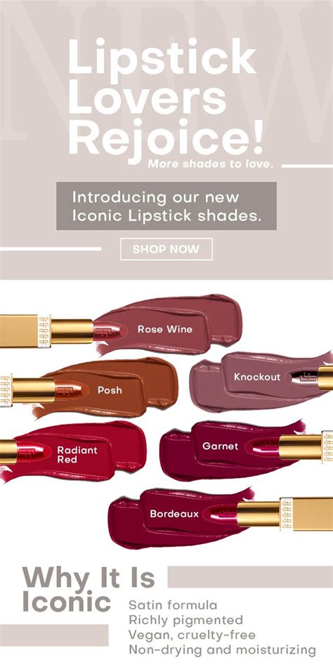 Fashion Fair Your Lips Deserve Luxury New Iconic Lipstick Shades Have