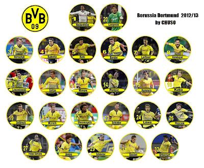 Equipaciones Chapas Chuso Borussia Dortmund