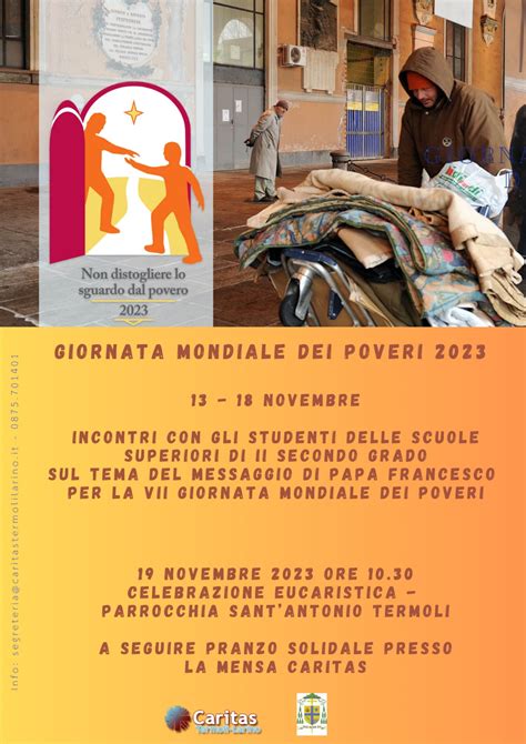 Settimana Del Povero Le Iniziative Della Caritas Diocesana Di Termoli