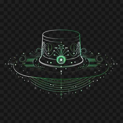 Premium Psd Psd Of Victorian Steampunk Hypnotic Neon Lines Top Hats