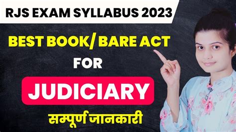 Rjs Exam New Syllabus 2023 Best Book For Judiciary Exam How To