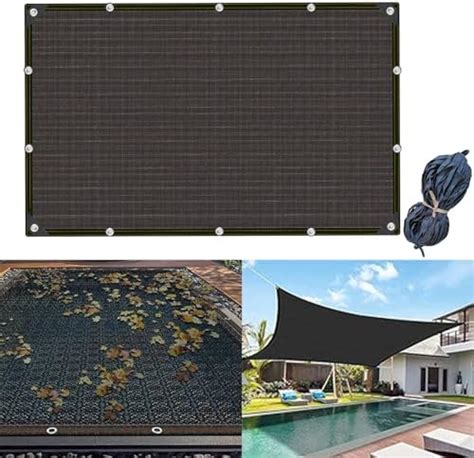 Amazon 25x50 FT Pool Leaf Net Cover For Inground Pools Above