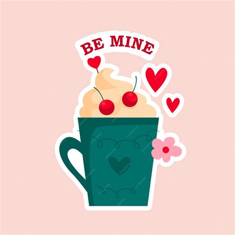 Premium Vector Flat Valentines Day Stickers Collection