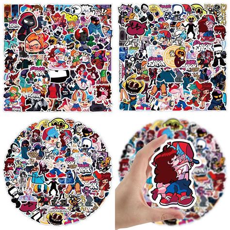 Buy 50pcspack Friday Night Funkin Game Cartoon Stickers Graffiti For Laptop Motorcycle Bike